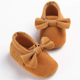 MOCASIN BOW SLIP-ON - NEWBORN